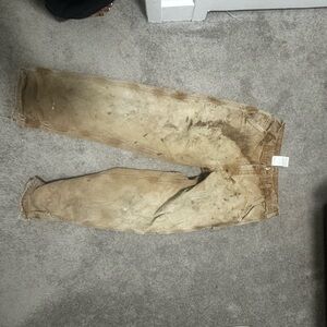 Tan Distressed Pants